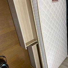 シングルベッド　収納付き　ニトリの画像