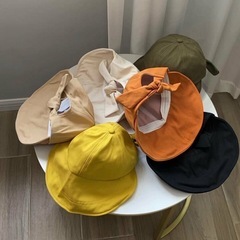 【おだ商店】キャップ レディース サイズフリー 帽子 紫外線対策 UVカット 女性 ハット つば広 リボン 蝶結び 日焼け防止 かわいい おしゃれ フェミニン カジュアル お出かけの画像