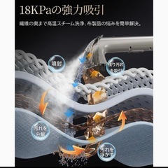 スチームクリーナー 新品18000Pa 超強吸引力 ス 高温リンサークリーナー 加熱式の画像