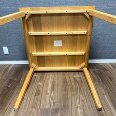 無印良品　タモ材ダイニングテーブルの画像