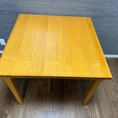 無印良品　タモ材ダイニングテーブルの画像