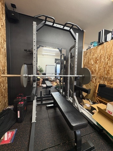 ハーフラック　オリンピックバーベルセット　マットも差し上げます