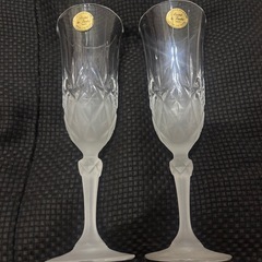 Cristal de Flandre ワイングラス 2個セットの画像