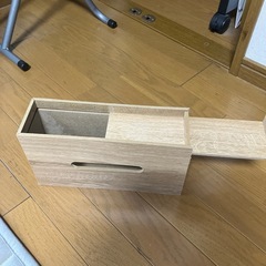 テッシュボックス(木)の画像