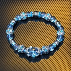 アクアオーラ ヨーロピアン 天然石ブレスレットの画像