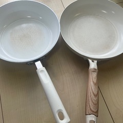 フライパンと蓋のセットの画像