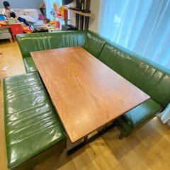 nico and... ニコアンド　　カウチソファ　ダイニングソファ　セットの画像