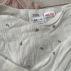 ZARA 74サイズ　長袖肌着3点の画像