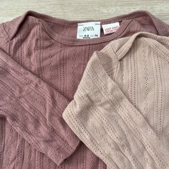ZARA 74サイズ　長袖肌着3点の画像