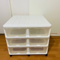 6段衣装ケース　キャスター付きの画像