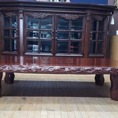 J14 美品　一枚板　座卓　欅の画像