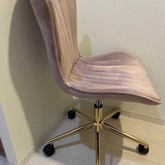 【あげます】美品 デスクチェア　スモーキーピンクの画像