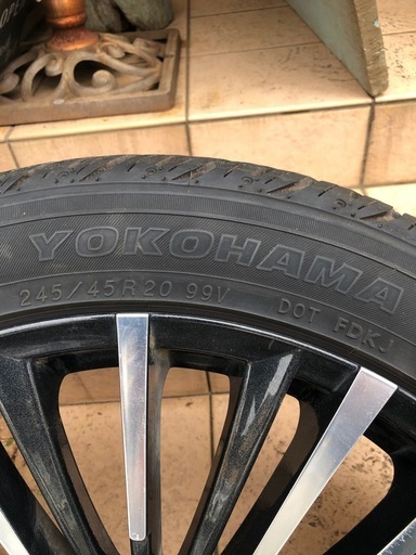 タイヤホイール 4本セット 245/45R20