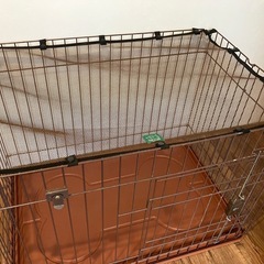 ペットケージとトイレ 犬用の画像