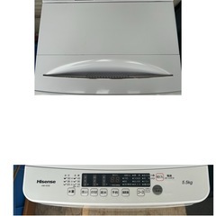ハイセンス　洗濯機　2021年製　5.5kgの画像