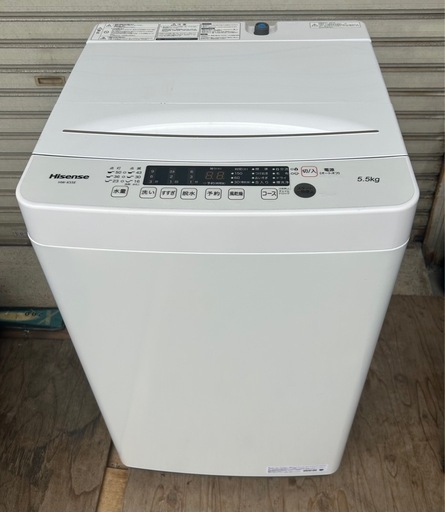 ハイセンス　洗濯機　2021年製　5.5kg