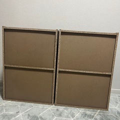 カラーボックス 2段 ブラウンの画像