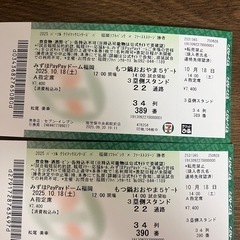 2025.10.18クライマックスシリーズ　内野指定席の画像