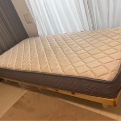シングル ポケットコイルマットレス　ベットマットの画像