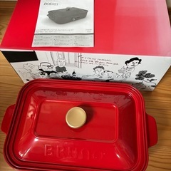 コンパクトホットプレート　BRUNO ブルーノ　プレート2枚の画像