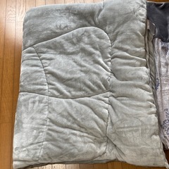 ニトリ　そのまま掛け布団　　毛布にもなる布団カバーセット　セミダブルの画像