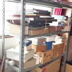 【ご予約あり】【古い】4段大型スチールラック　