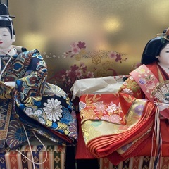 久月　雛人形　五人三段の画像