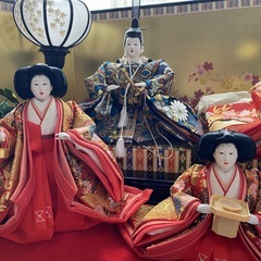 久月　雛人形　五人三段の画像