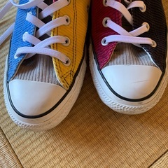 converseハイカットコーディロイの画像