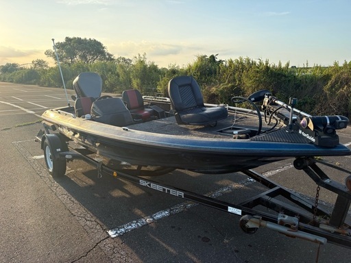 夜間航行可能　バスボート　スキーター ss140 ヤマハ船外機2スト115馬力　トレーラーセット　船検あり　見学可能　動作確認済み