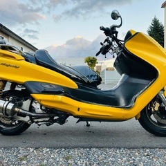 値下げ！北海道　ヤマハ　マジェスティ　SG03 社外マフラー付き！バッテリー新品！の画像