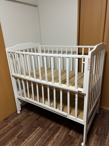 KATOJI ハイポジションベビーベッド アーチ（ホワイト）