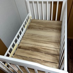 KATOJI ハイポジションベビーベッド アーチ（ホワイト）の画像