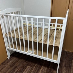 KATOJI ハイポジションベビーベッド アーチ（ホワイト）の画像