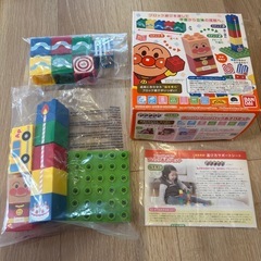 美品＊アンパンマンブロック２点セットの画像