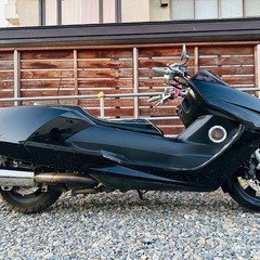 16万円値下げ！北海道　マグザム250　SG17！走行距離１８６９キロ！外装美品！走る曲がる止まる確認済み！バッテリー付きカスタムパーツ付き！の画像