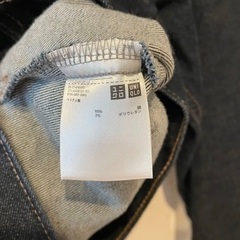 UNIQLO（ユニクロ）ドロップショルダーデニムジャケット　Sサイズ　濃紺ネイビーの画像