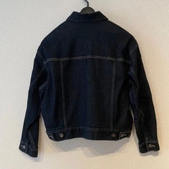 UNIQLO（ユニクロ）ドロップショルダーデニムジャケット　Sサイズ　濃紺ネイビーの画像