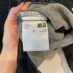 UNIQLO（ユニクロ）ドロップショルダーデニムジャケット　XLサイズ　濃紺ネイビーの画像