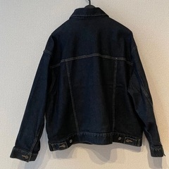 UNIQLO（ユニクロ）ドロップショルダーデニムジャケット　XLサイズ　濃紺ネイビーの画像