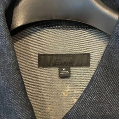 UNIQLO（ユニクロ）ドロップショルダーデニムジャケット　XLサイズ　濃紺ネイビーの画像