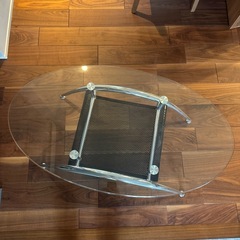 美品　ガラステーブル　センターテーブルの画像