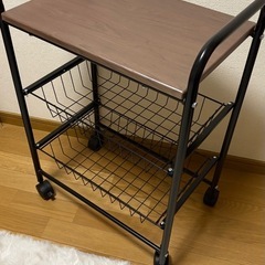 美品　ニトリ　キャスター収納ワゴンの画像
