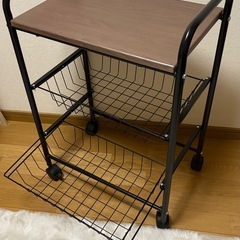 美品　ニトリ　キャスター収納ワゴンの画像