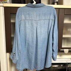 大きいサイズレディースデニムシャツの画像