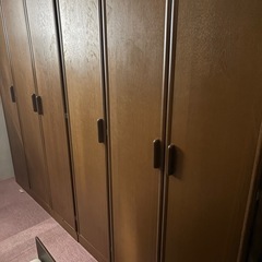 雛人形、木製着物棚、木製衣装ダンス、の画像