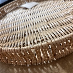 新品　PPラタンサークルトレイの画像
