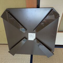 折りたたみテーブル ニトリ シャイン6060 DBRの画像