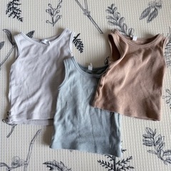 タンクトップ、カバーオールセットの画像