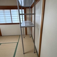 金属製大型、収納ラック、商品棚3段【お話中】の画像